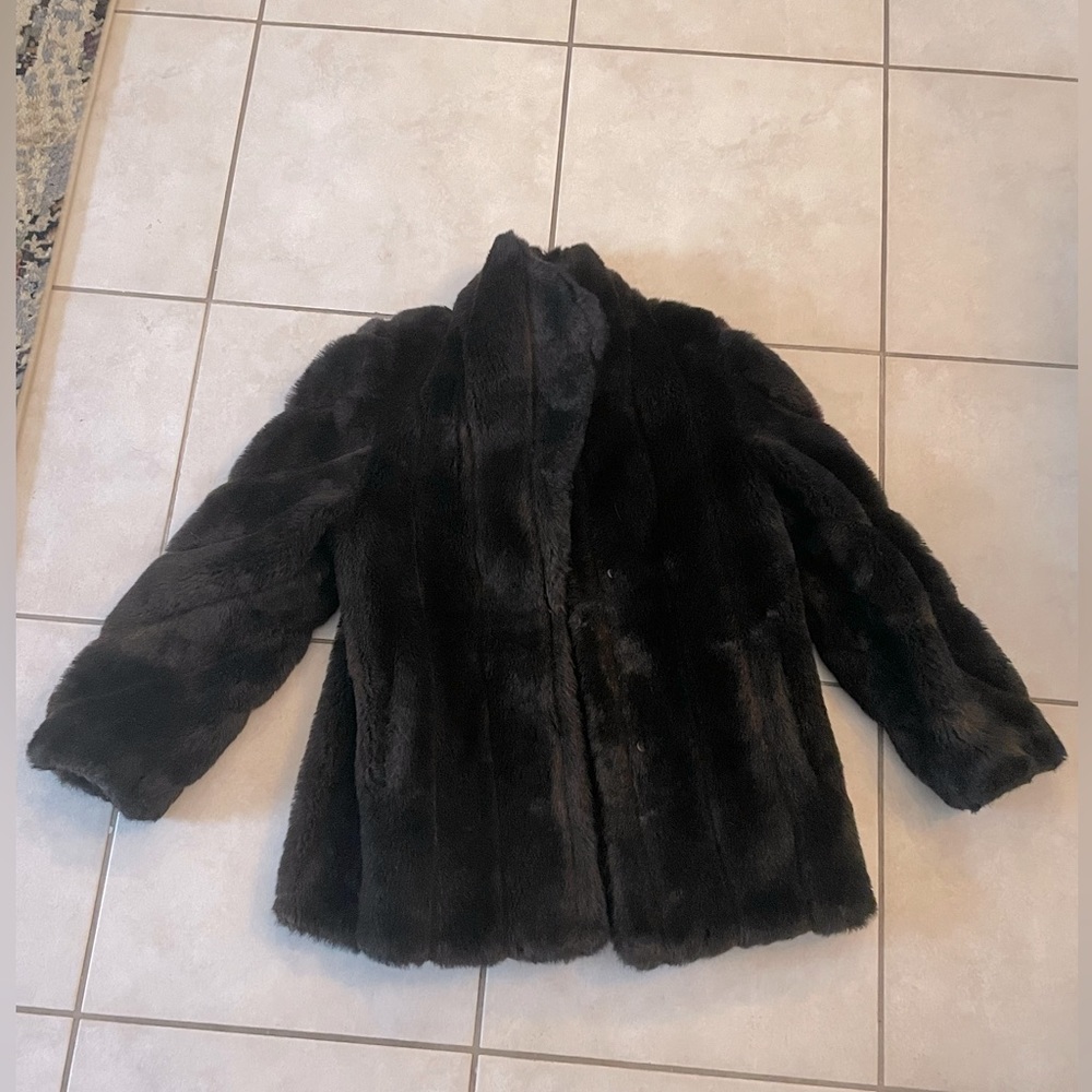 FAUX FUR brown jacket 🤎